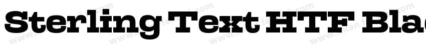 Sterling Text HTF BlackTa字体转换
